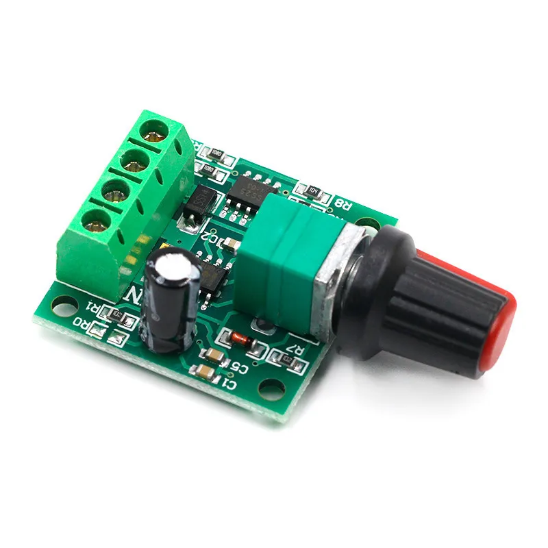 DC 1.8V 3V 5V 6V 12V 2A PWM Motor Speed Controller Low Voltage Motor Speed Controller PWM 0~100% Adjustable Drive Module 1803BK