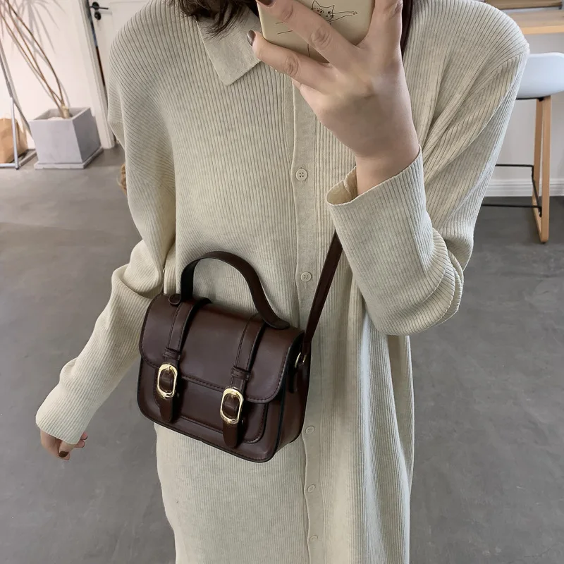 New Style Winter Vintage Flap Lock Classic Women Bags Casual Leather Shoulder Bags Clutch Crossbody Bag Handbag Messenger