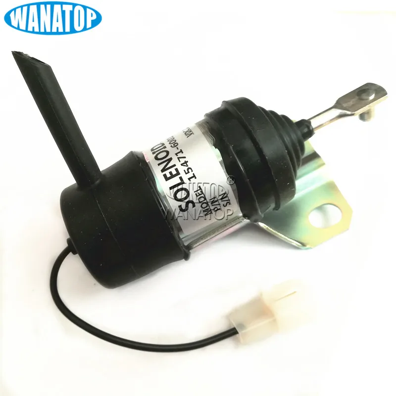 

12V Stop Solenoid 15471-60010 052600-1001 For Kubota V2203 Z482 Engine