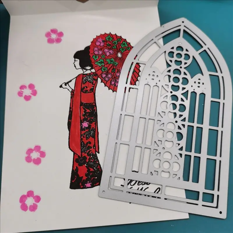 Vintage windows metal wykrojniki 2020 dla DIY Scrapbooking tłoczenie karty narzędzie dekoracyjne rękodzieła Die Cuts