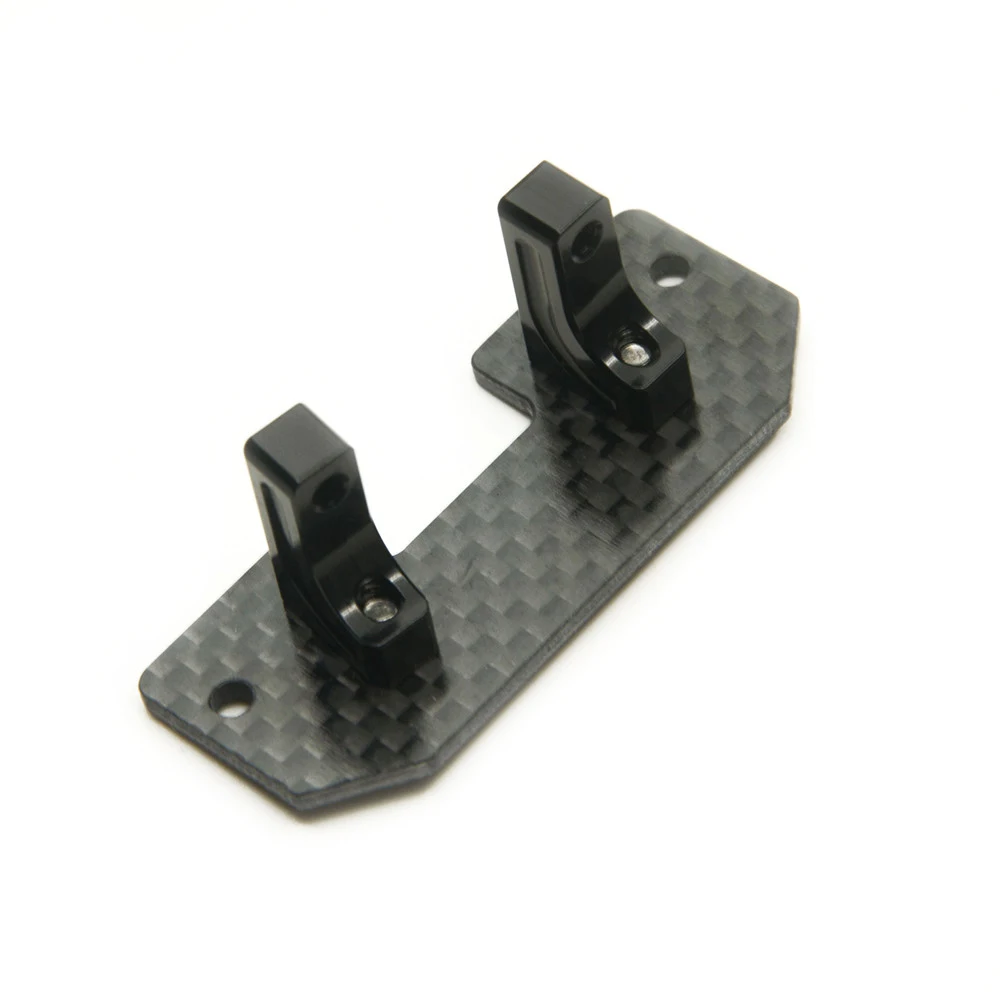 Axspeed Metalen Servo Mount Carbon Plaat Voor Axiale Scx10 1/10 Rc Crawler Auto Truck Vervangende Onderdelen Accessoires