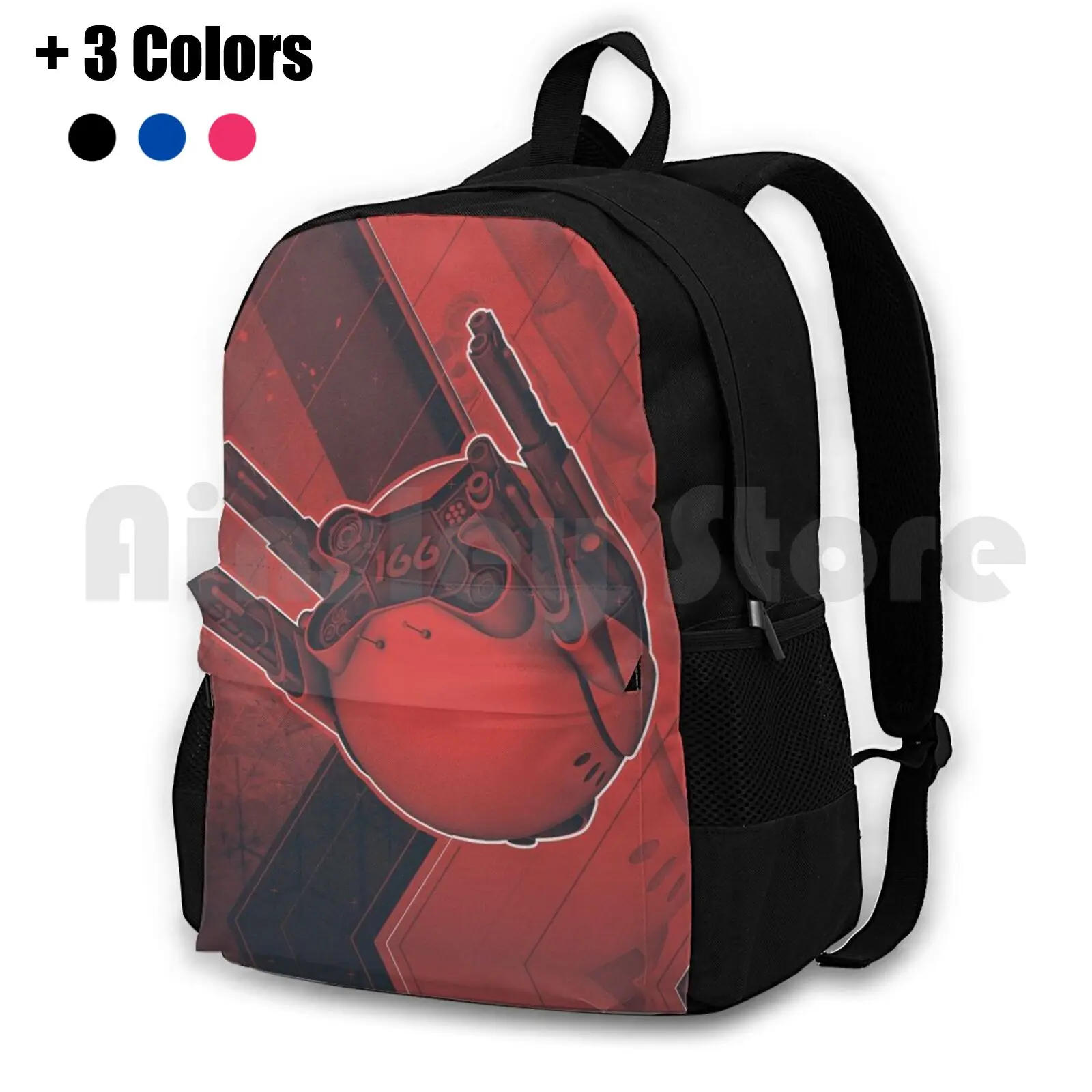 The Drone Outdoor Hiking Backpack Waterproof Camping Travel Drone 3d Pop Art Movies Tom Cruise Sci Fi Scifi Science Fiction