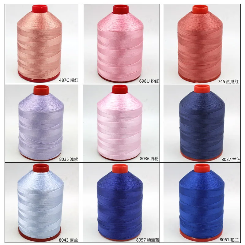 210D/12 Polyester-Nähgarn für Nähmaschine, Leder, Zelt, Jeans, Denim-Strickzubehör, Verkleidung 0,8 mm – Detail 9