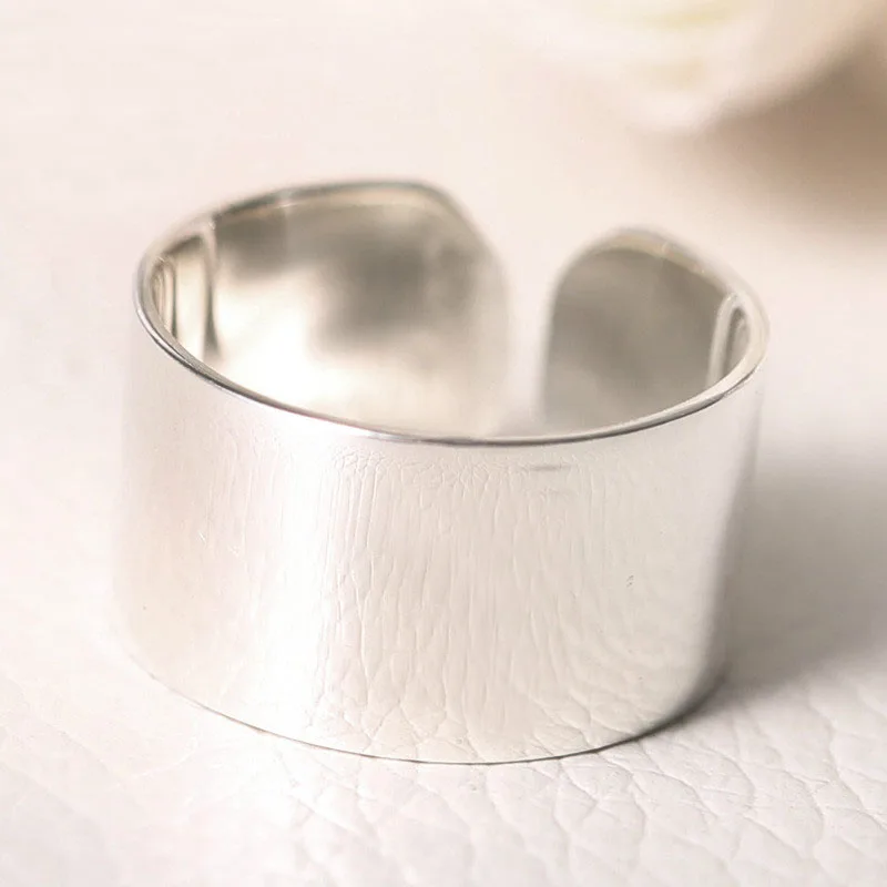 REETI  2018 New 925 Sterling Silver Open Rings For Women Personalized Girl Sterling-silver-jewelry Open circula Ring Best Gift