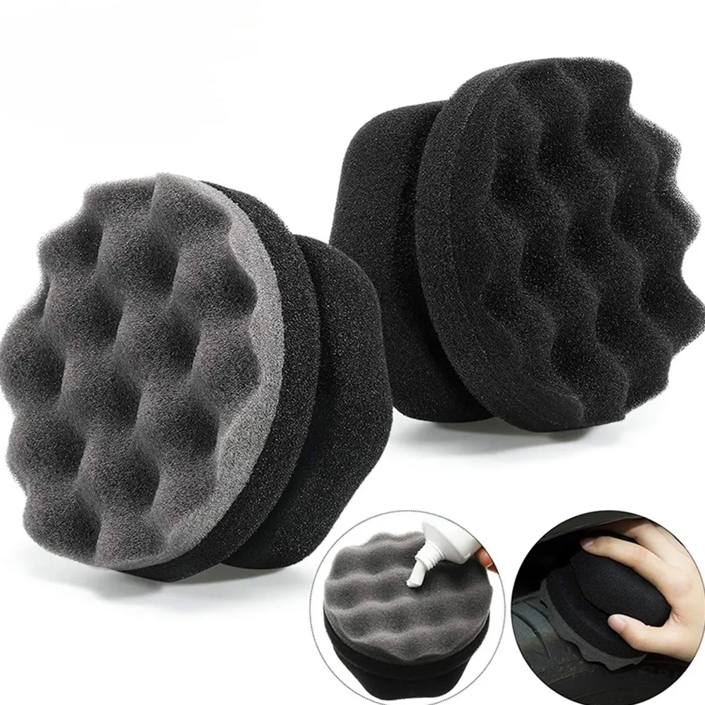 Polishing Pad Tire Contour Dressing Applicator Pads Gloss Shine Color Polishing Sponge Detail Cleaning