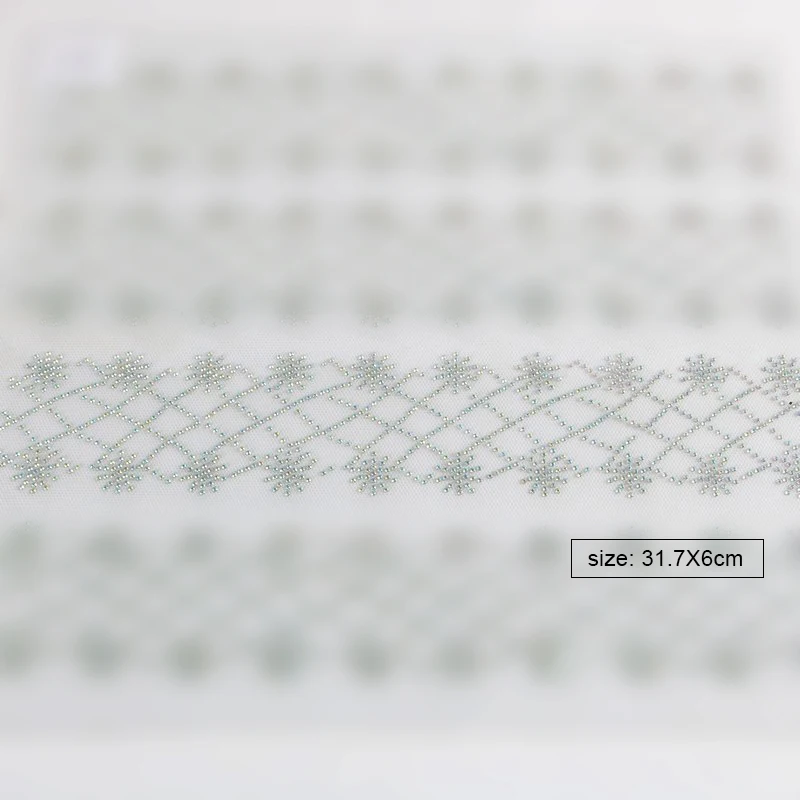 1 line hotfix rhinestone flower floral Heat transfer design iron on motif trimmings trims appliaque for dress