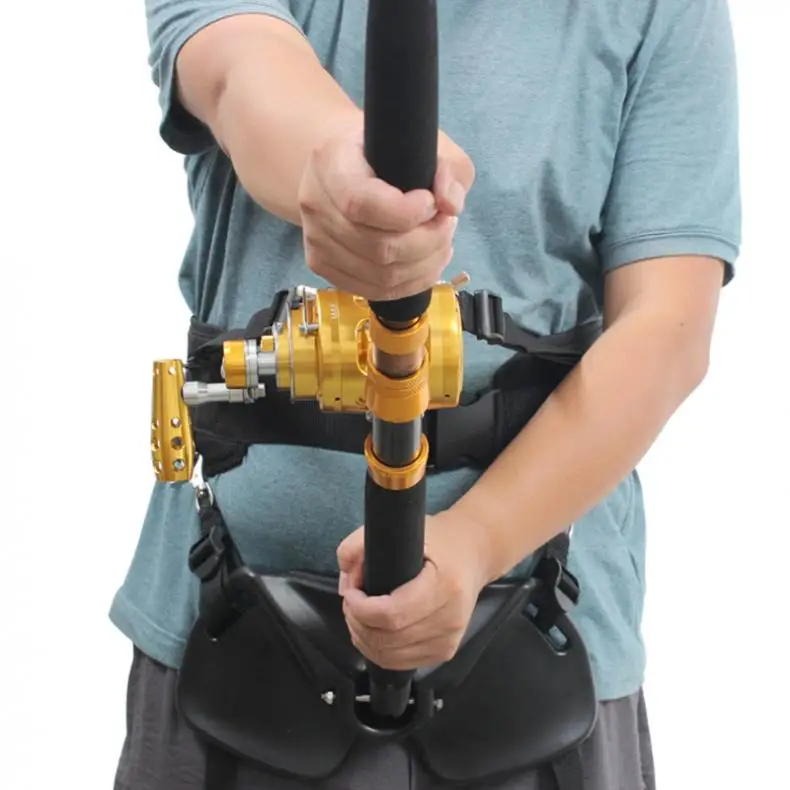 Fishing Boats Rod Pole Holder Deep Sea Big Fish Saltwater Fishing Fighting Belt Waist Support Holder Adjustable Sea Belt hot