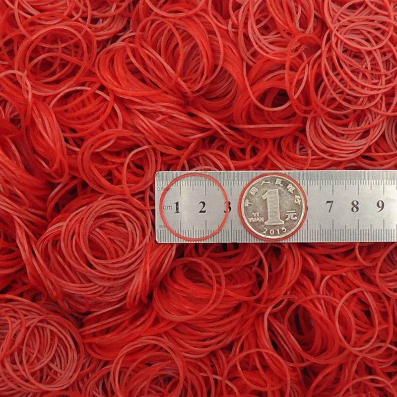 Diameter 19mm-60mm Red High Elastic Rubber Bands Supplies Stretchable O Rings