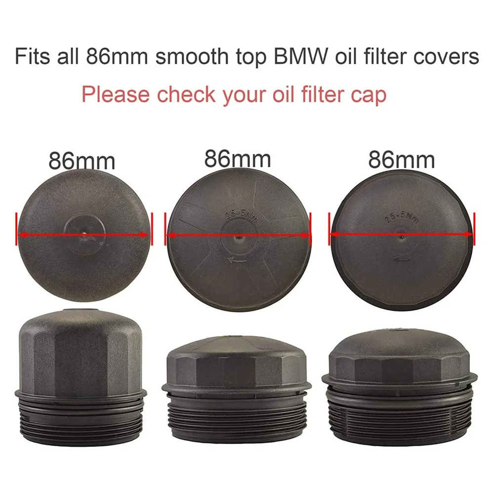 

Oil Filter Wrench Tool 86MM 16 Flutes Oil Filter Wrench For BMW Cartridge Style Filter Housing Caps New
