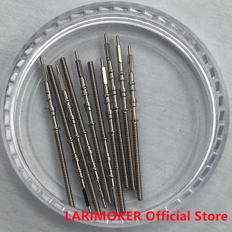 LARIMOKER Suitable NH Series Movement Watches Steel Stem Rod Crown Gear Watches Parts NH34 NH35 NH36 NH37  NH38 NH39