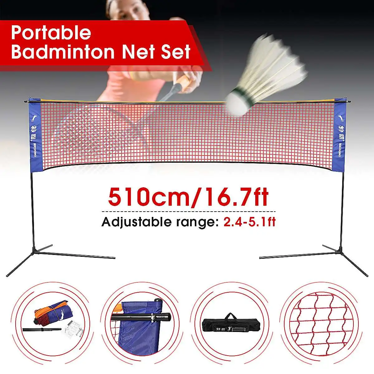 Tennis Net Frame Standard Tennis Net For Match Training Frame Bracket Support Tennis Racquet Sports Frame Stand 6Meter With Bag