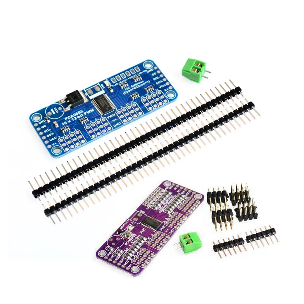 

LTRIG custom 1Pcs DIY KIT 16 Channel 12-bit PWM/Servo Driver-I2C interface-PCA9685 forarduino or Raspberry pi shield module