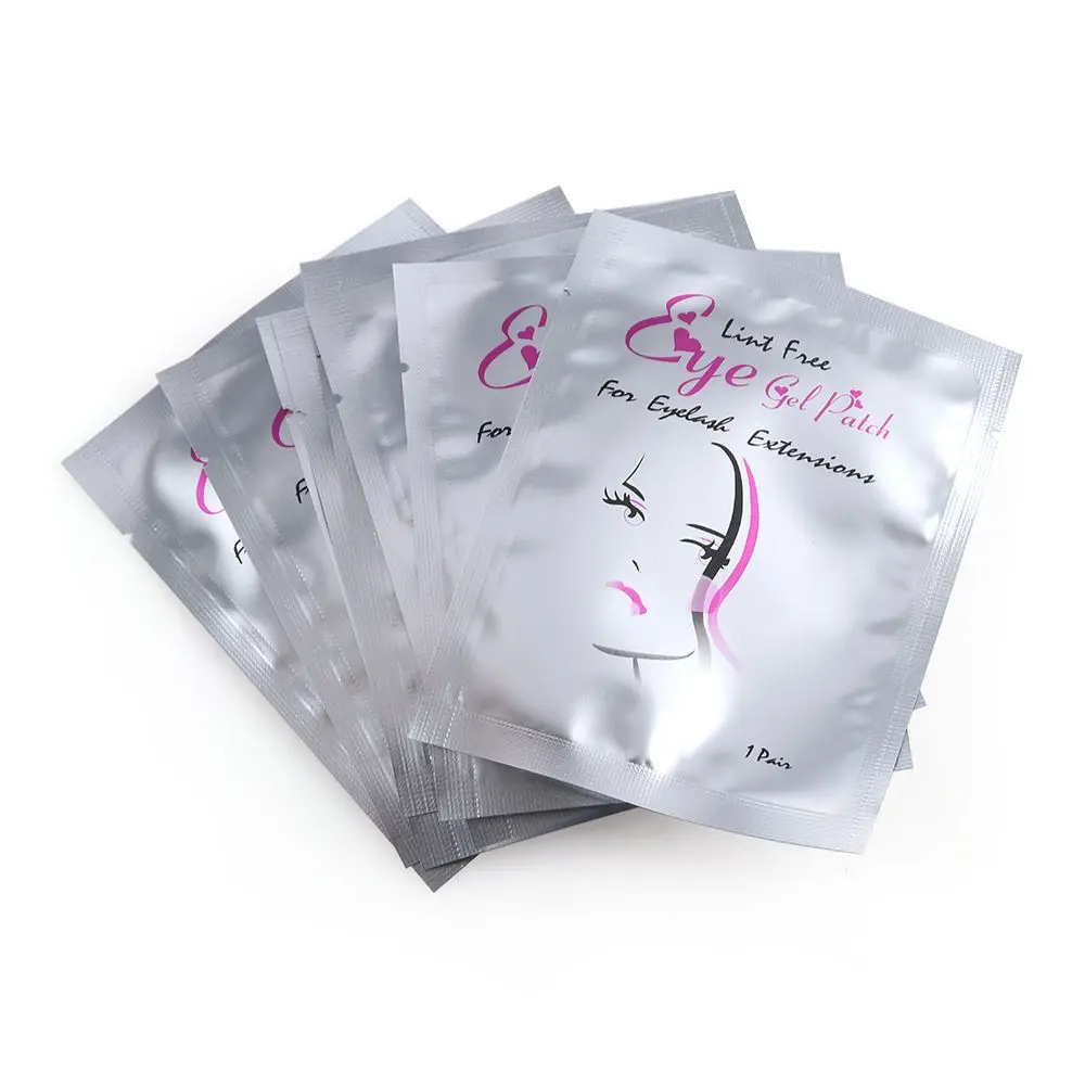 5/10/20/50/100 pcs heißer Verkauf milde Formulierung Salon Augen papier Patches unter Augen gel Pads fussel freie Wimpern verlängerung