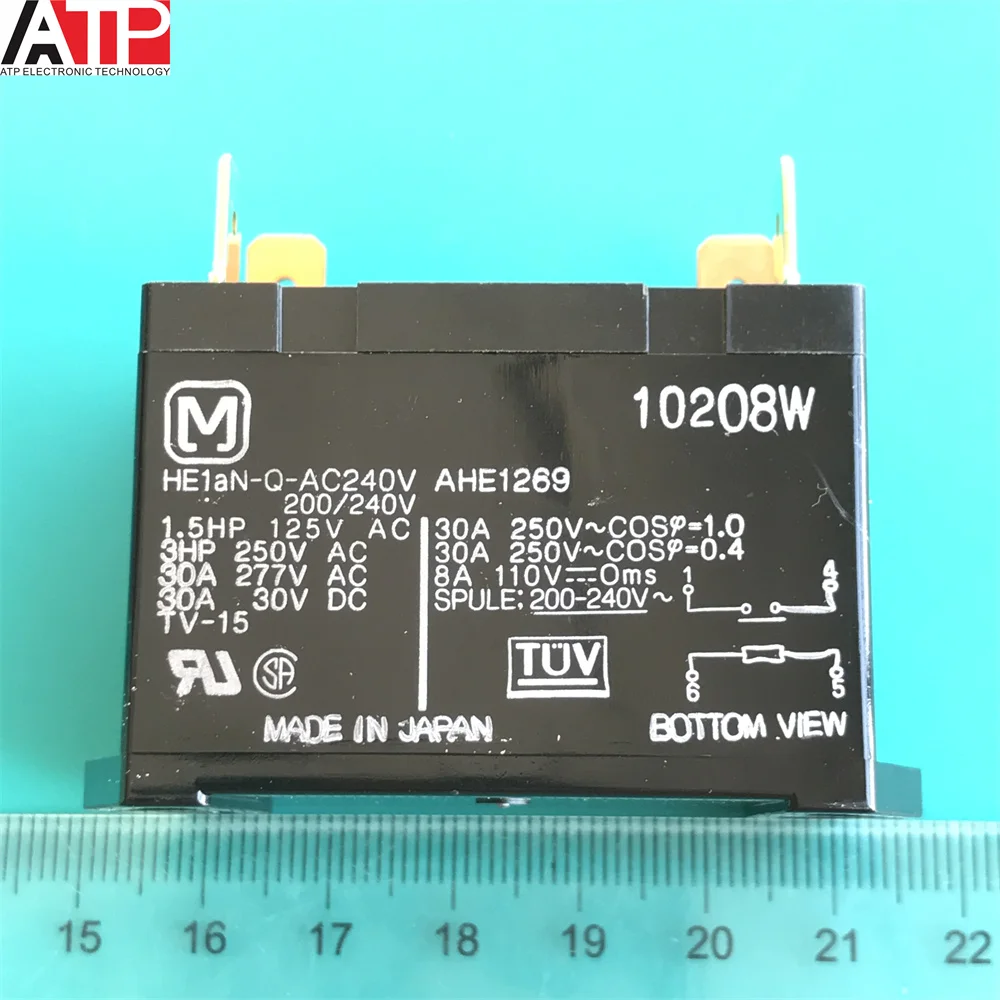 Imagem -02 - Relay Gen Purpose Spst 30a 240v Produtos Originais Autênticos São Bem-vindos para Consultar e Pedir Peças Ahe1269 He1an-q-ac240v