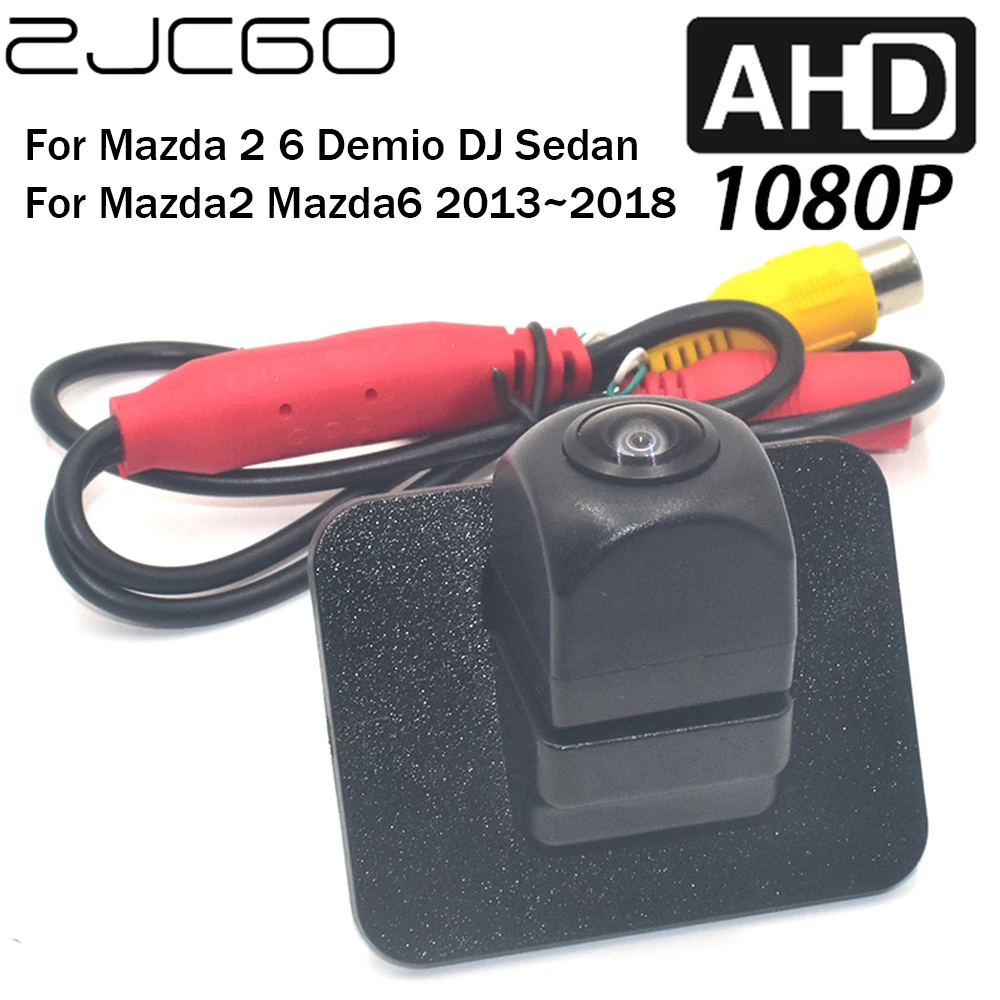 

ZJCGO Car Rear View Reverse Backup Parking AHD 1080P Camera for Mazda 2 6 Demio DJ Sedan Mazda2 Mazda6 2013~2018