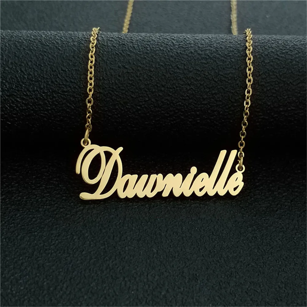 Custom Personalized Necklace Jewelry For Women Baby Stainless Steel Bijoux Customized Name Collar Hombre Accesorios Para Mujer