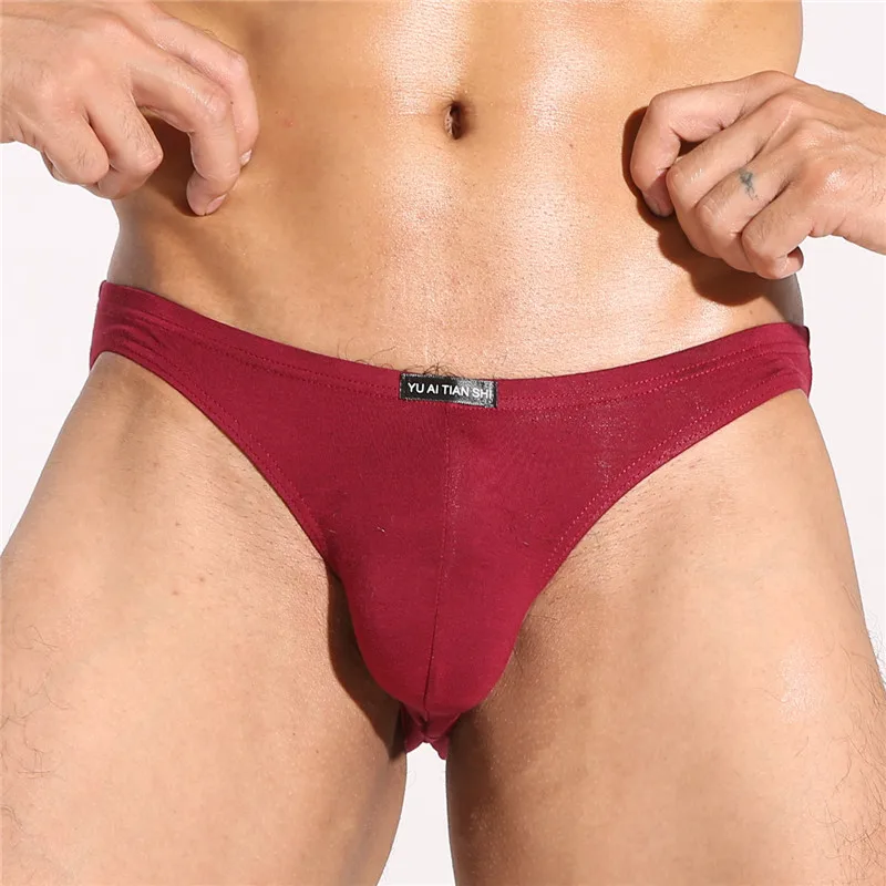 Modal Underwear Men Briefs Male Panties Sex Low Rise U Convex Pouch Brief Underwear Men Stretch Breathable Soft Briefs