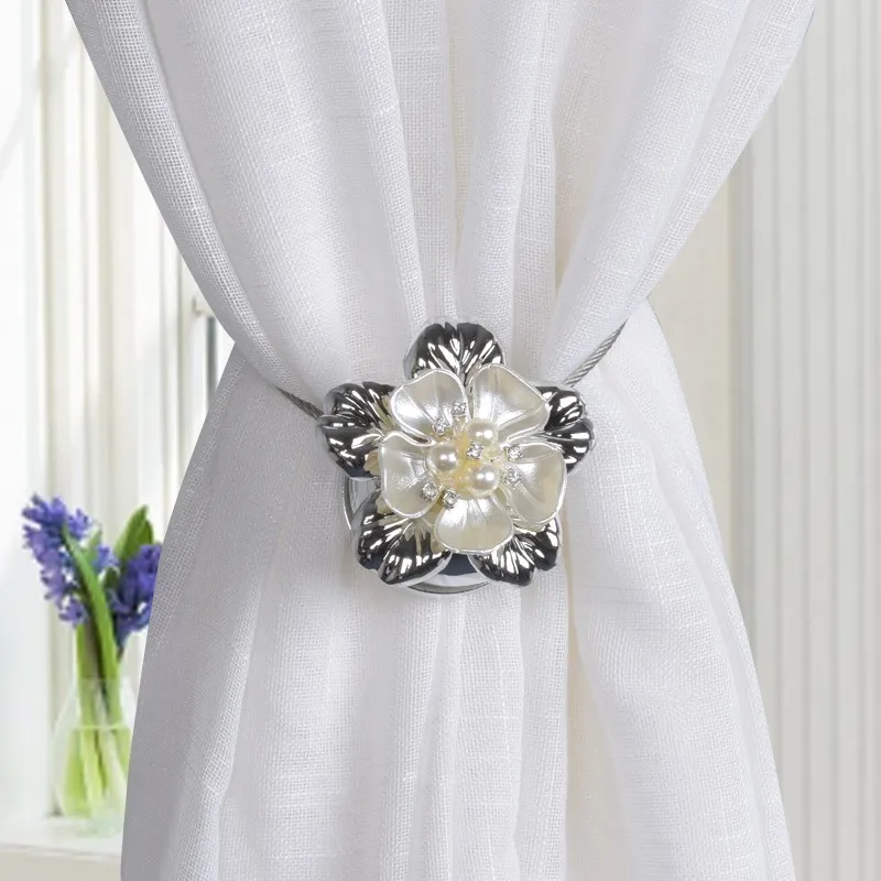 1x קישור וילון מגנט קישור וילון קליפ רצועות תליית וילון התקנה חינם קישור וילון קישוט בית אביזרים מצב