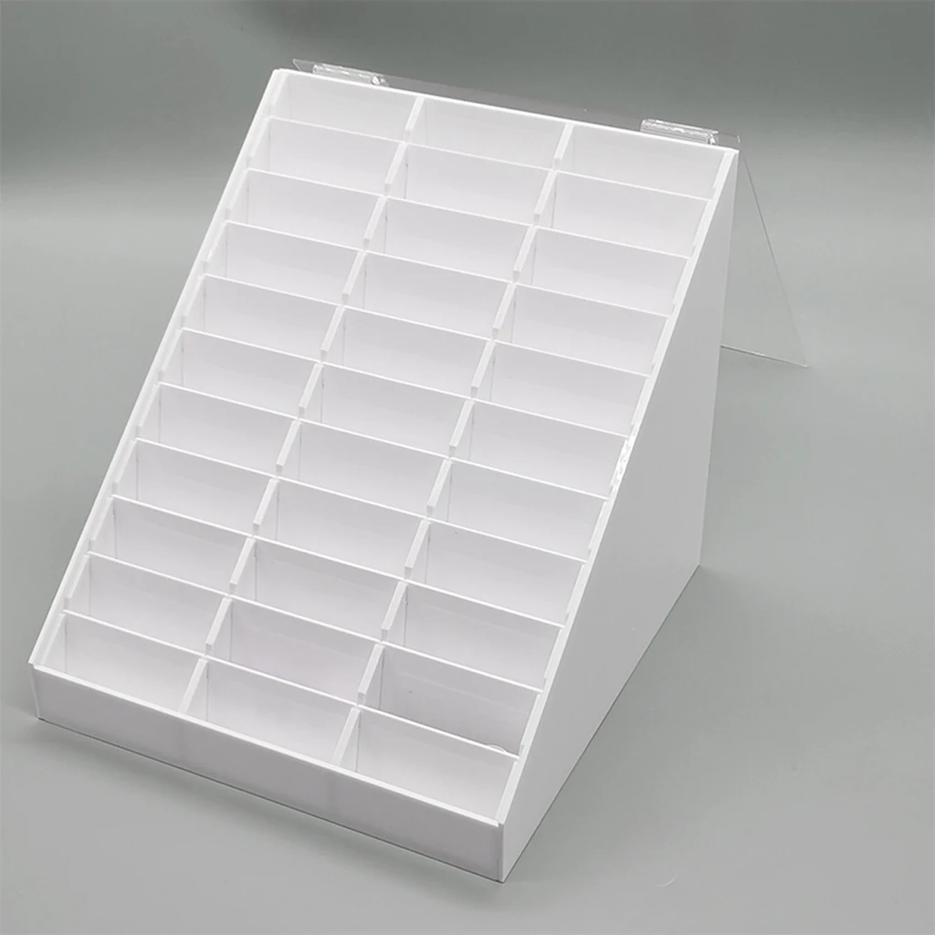 Manicure Nail Art Practice Display Stand False Tip Holder Make Sample False Nail Stand Holder Storage Case Acrylic Board