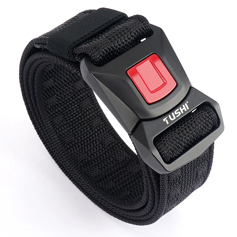 Official Genuine Tactical Belt Quick Release Metal Buckle Military Belt Soft Real Nylon Sports Accessories BLL2030