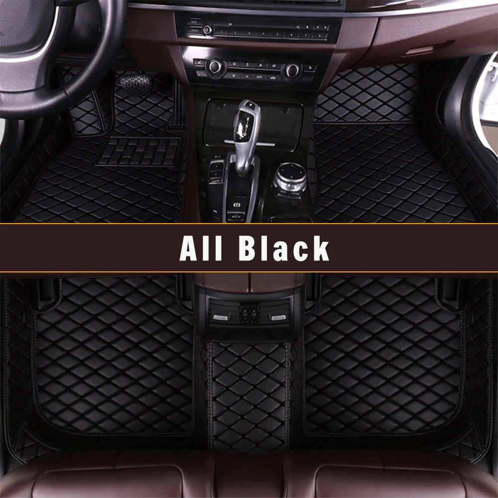 Custom Leather Car Floor Mats For Chevrolet Impala 2014 2015 2016 2017 2018 2019 Carpet Mats Auto Parts Interior Accessories