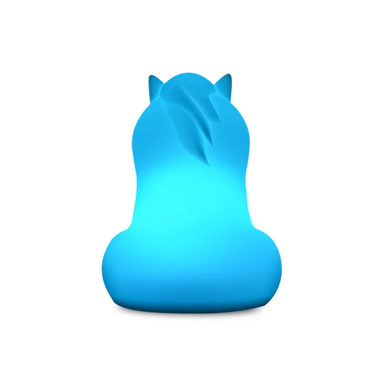 Unicorn Night Light Touch Sensor Remote Control Dimmable Timer USB Rechargeable Silicone RGB LED Night Lamp for Kids Baby Gift