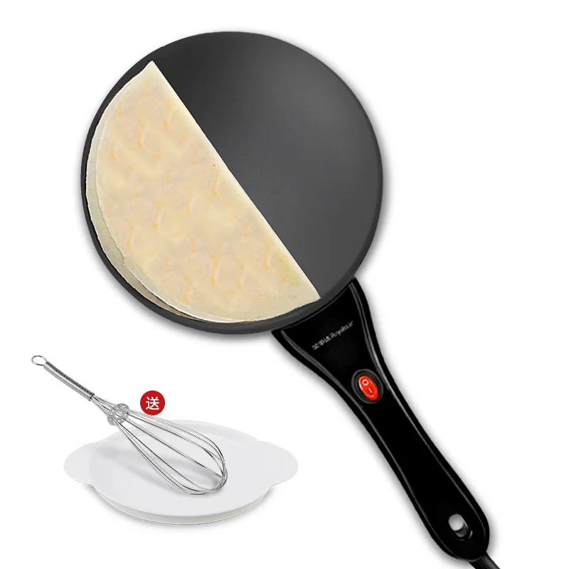 

220V Household Electric Crepe Maker Fast Heating Electric Baking Pan Pancake Crepe Baker Pan Machine For Breakfast Maker