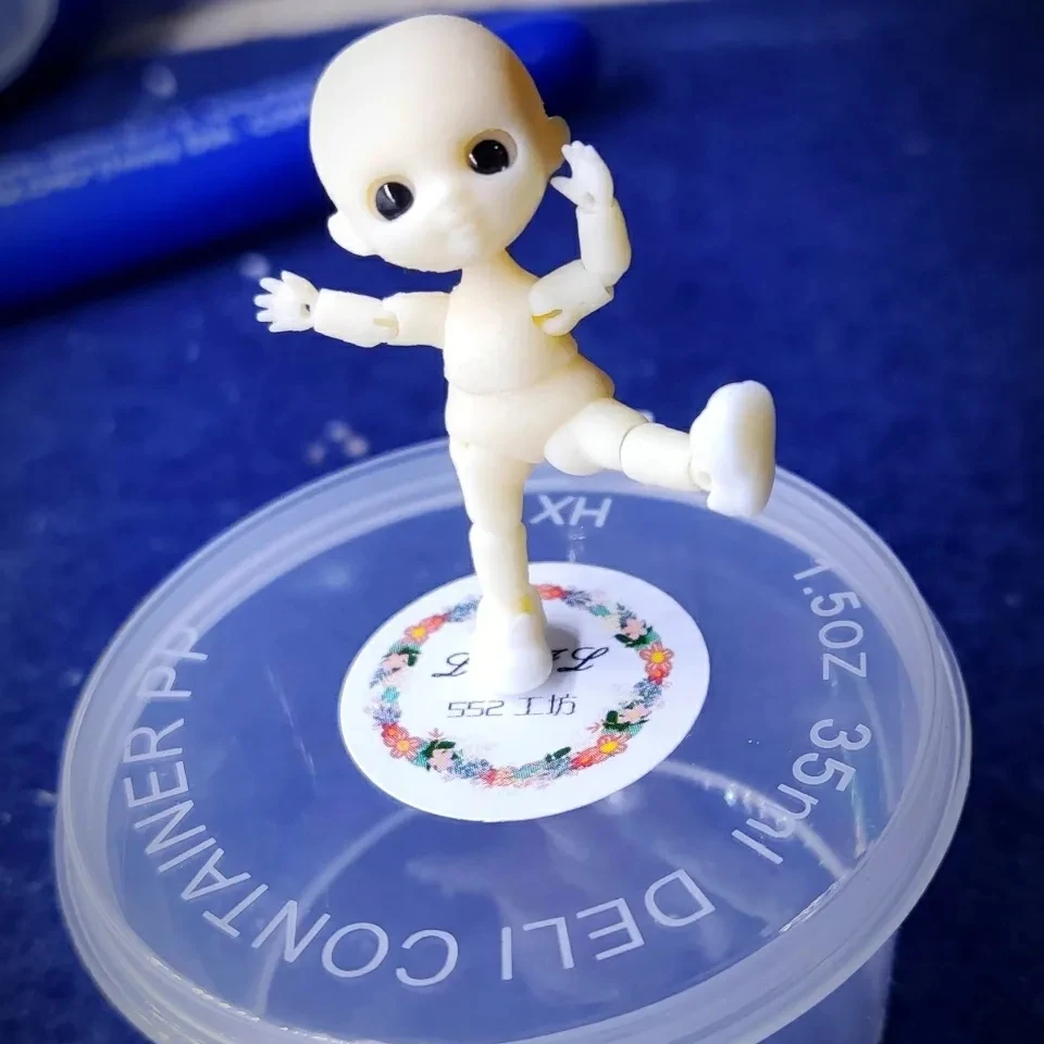 DIY home decoration BJD doll 3.5cm mini doll mini ornaments 3D real eye joints movable elements human ornaments