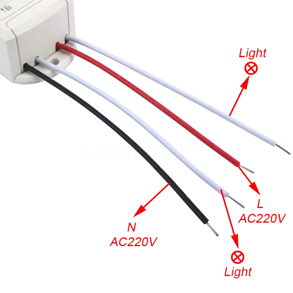 Module infrarouge IR 220V interrupteur à capteur de corps lampe de lumière intelligente interrupteur à détection de mouvement interrupteur PIR à