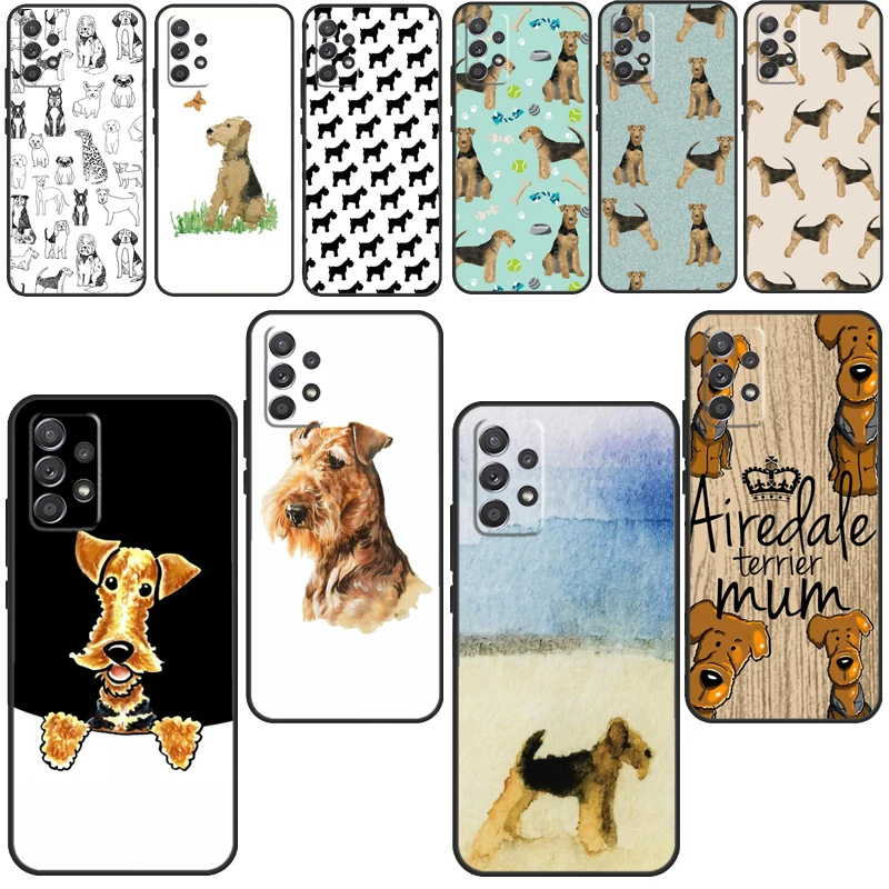 Airedale Terrier Dog For Samsung A71 A51 A41 A31 A11 A42 A12 A52 A32 A72 A70 A50 A10 A02S A20e A21S Phone Cover