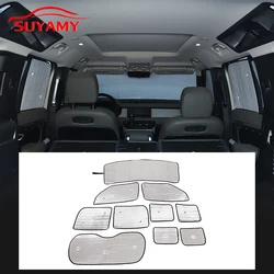 For Land Rover Defender 110 2004-2022 Car Windshield Window Sun Shade Visor Suction Cup Auto Sunshield Sunscreen Curtain