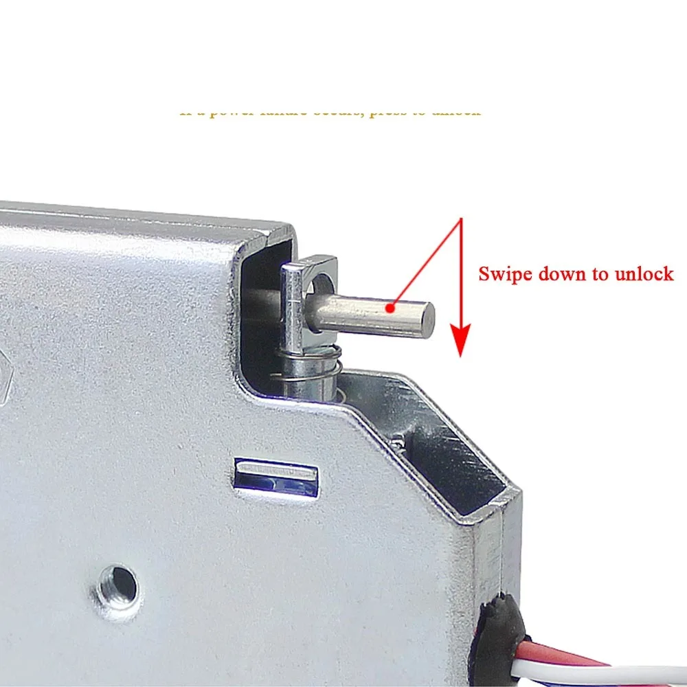 Imagem -02 - Trava Magnética de Armários Bloqueio Solenoide de Armários Bloqueio de Armários e Gavetas 12v dc e 2a