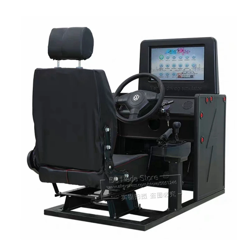 Low Price High Quality Black Vehicle Auto Car Driving Training Simulator Machine For Training Center And Driving School