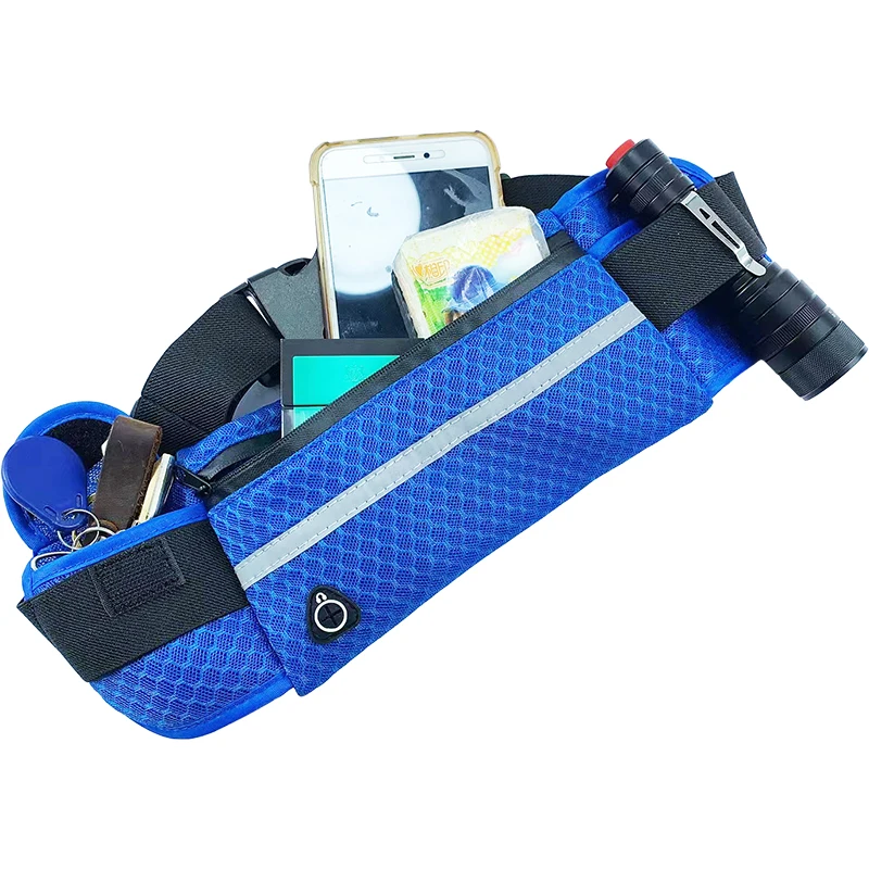 Cycling Running Jogging Exercise Fitness Waist Bag Sports Breathable Belt Chest Pouch Mobile Phone Case Men Women Gym Fanny Pack