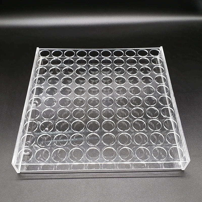 Plexiglass sample bottle rack, 30 holes / 50 holes / 100 holes for 20ml/30ml/50ml Screw-top bottle