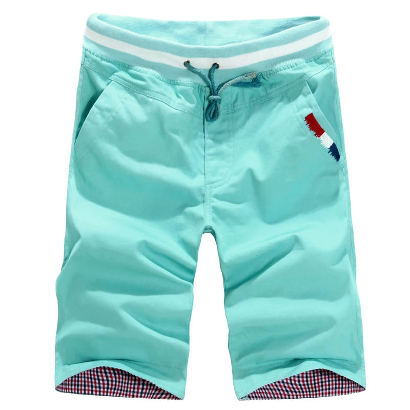 New 2024 Men Fashion Cotton Shorts Hot summer style shorts Men\'s pure color shorts Beach shorts Men\'s trousers