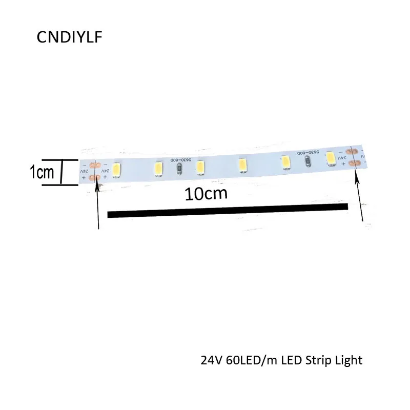 Biała taśma LED 12 V 24 V Wysoka CRI 90 Seoul LED 5630 5 m na rolkę Bez wodoodporności