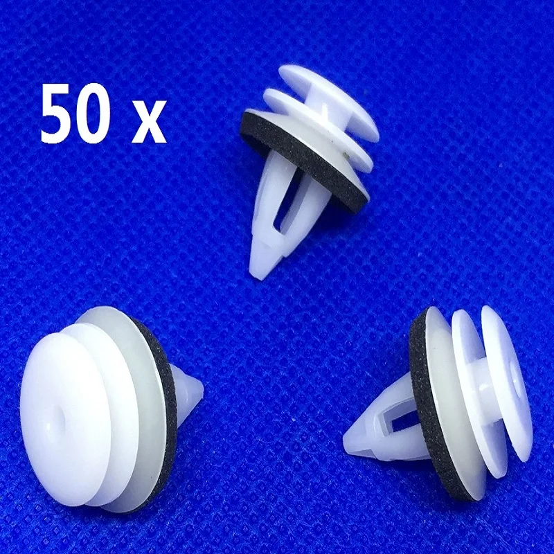 50x For BMW Interior Plastic Trim Clips- Front & Rear Door Card Panel Fascia/ Lining