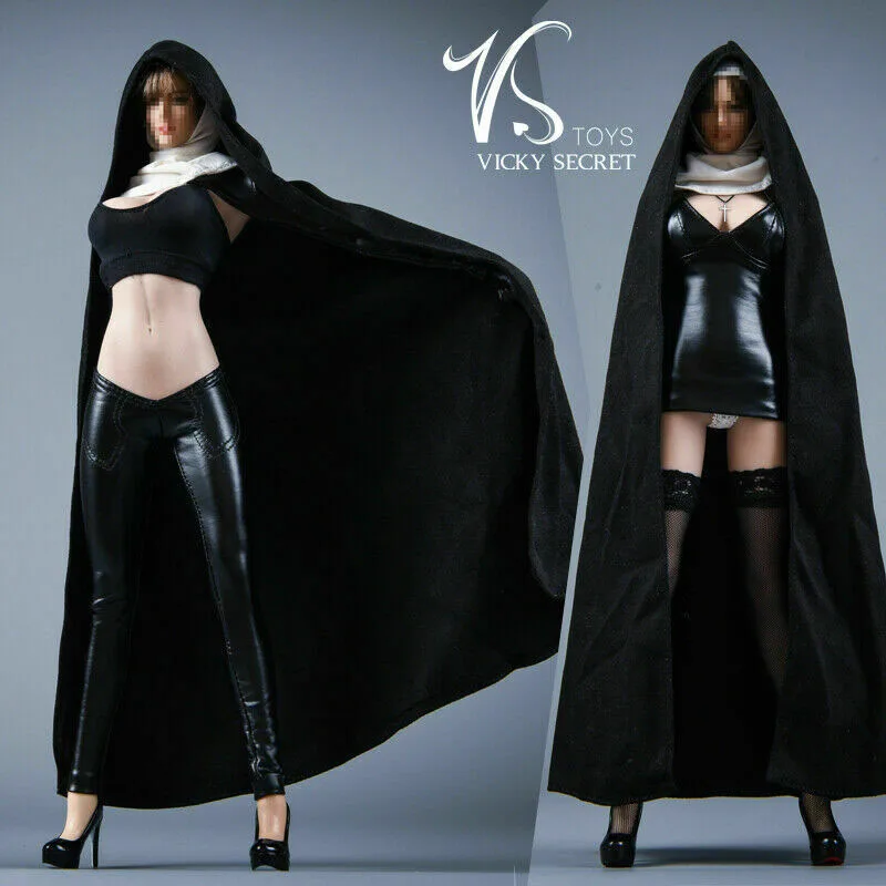 VSTOYS 19XG60 1/6 Church Girl Nun Costume Clothes Set Accessories Fit 12'' Female Action Figure Body DIY Collectible Toys