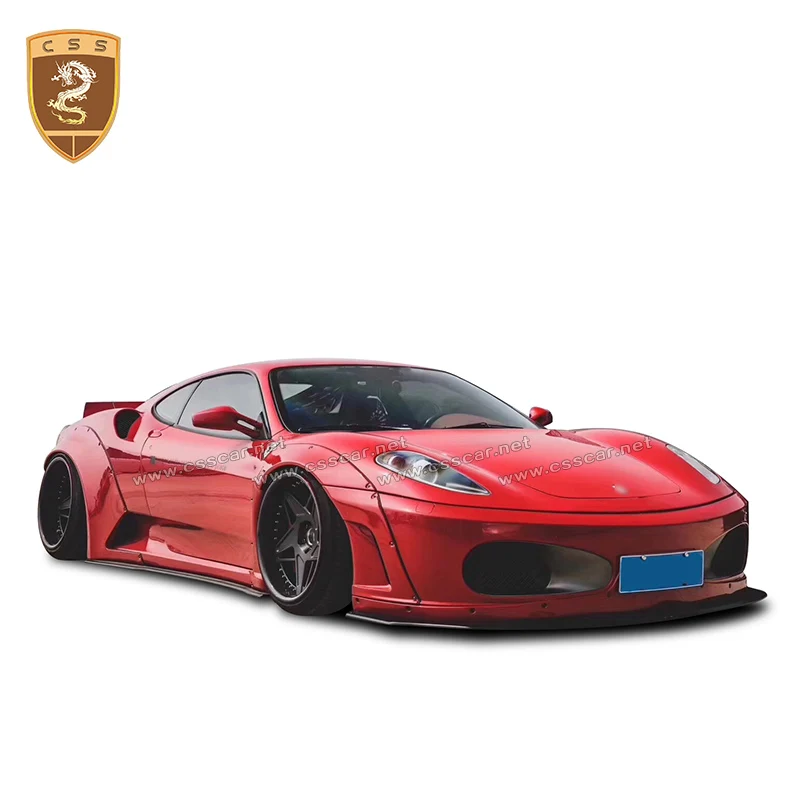 Newest Style For F430 Body Kit Front Diffuser Rear Lip Side Skirt Spoilers Wing for Ferrari-F430 Refit LB Wide-body kit Car Part