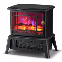 Mini European Style Fireplace Small Fireplace Heater 3d Simulation Electric Fireplace Heater Vertical Heater for Home Office