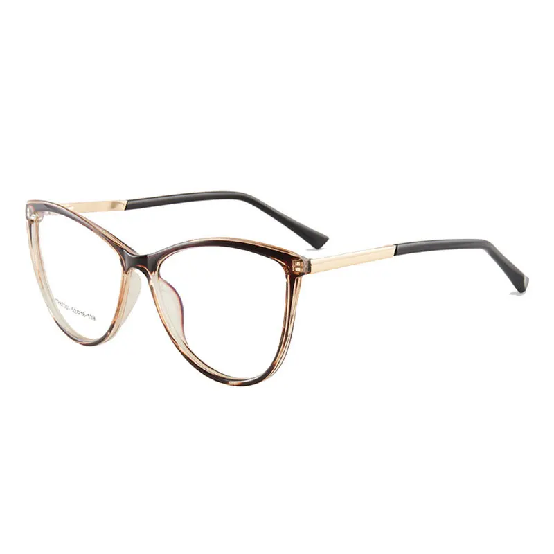 New Arrival Plastic Frame Glasses Full Rim Anti-Blue Ray Cat Eye Eyewear Women Style Hot Selling Nearsighted Spectacles