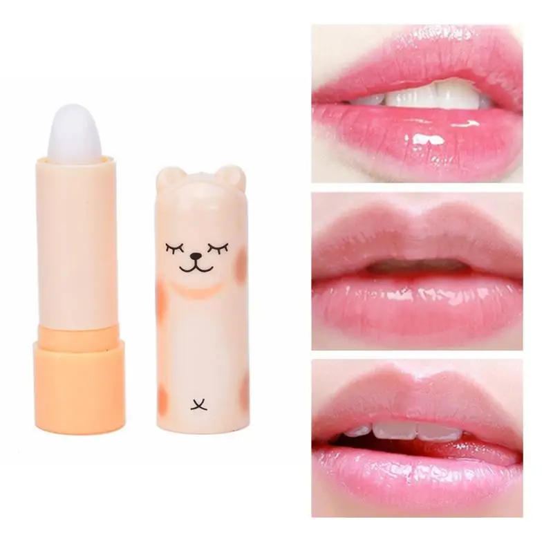 1 PCS Moisturizing Colourless Cartoon Lip Balm Natural Plant Sphere Lip Gloss Fruit Embellish Lipstick Makeup Cosmetic TSLM1