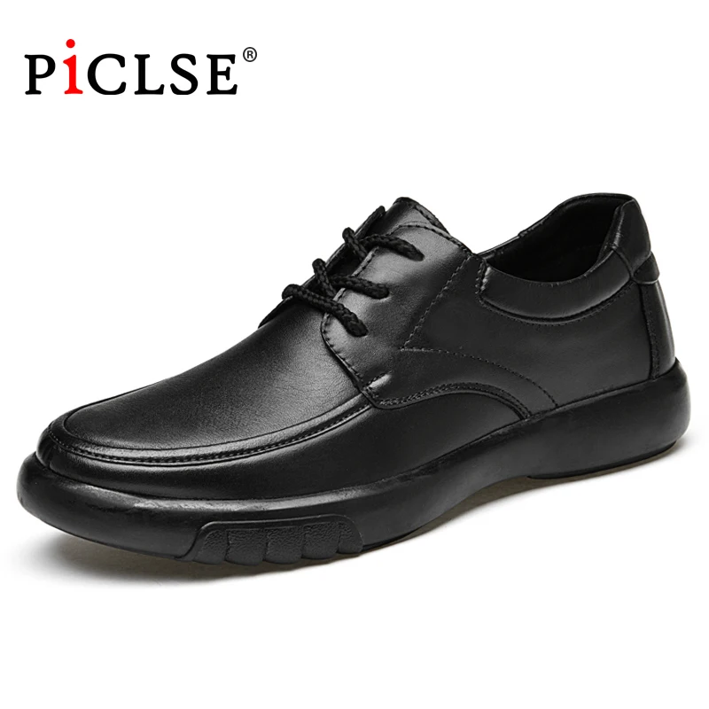 Genuine leather Men shoes Business Casual shoes for Men Loafers Moccasins Comfortable Black Leather shoes Men zapatos hombre