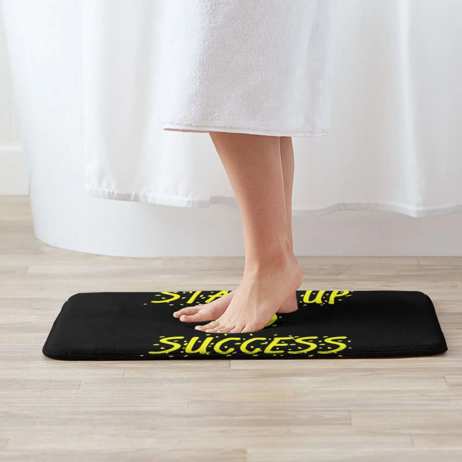 Success Start Up Now Soft Cushion Home Carpet Door Mat Car Rug Motivation Motivate View Big Days Funny Black White Blue Brown