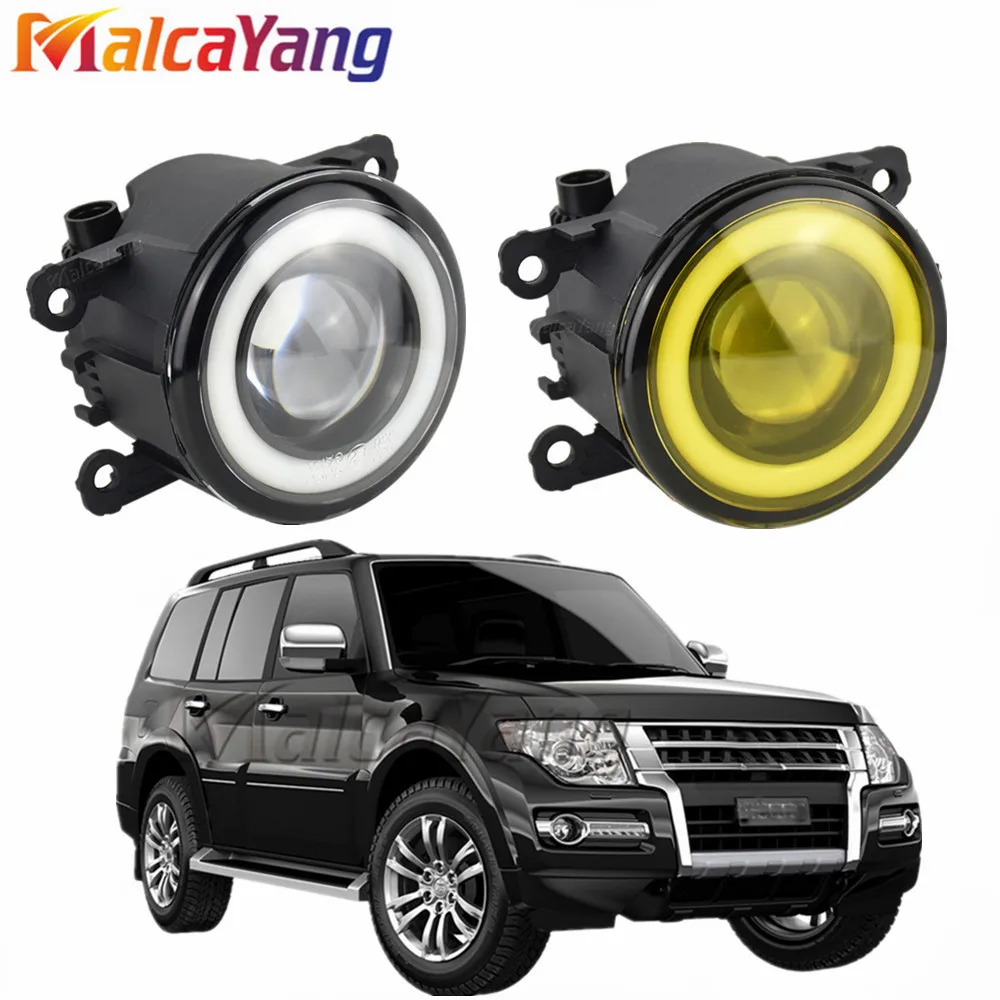 

2x Angel Eye car-styling Fog Lamps lighting LED Lights For Mitsubishi L200 Triton OUTLANDER 2 PAJERO 4 GALANT Grandis