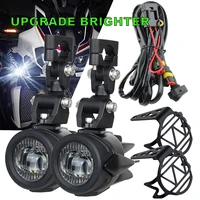 Luz antiniebla mejorada para motocicleta, luces auxiliares, lámpara más brillante de 40W y 6000K para BMW R1200GS, F800GS, F700GS, F650, K1600