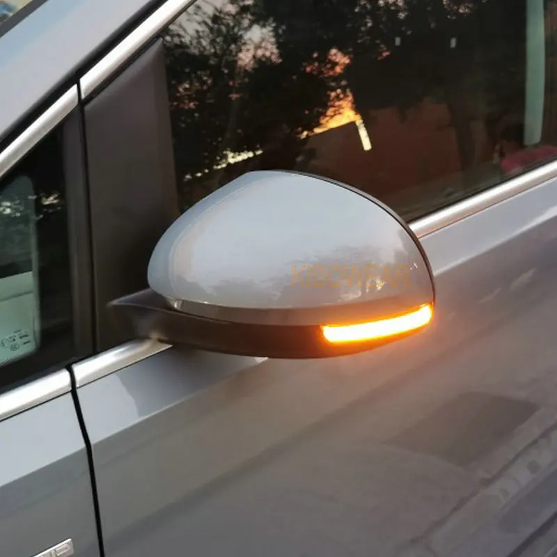Señal de giro dinámica + luces de charco para Seat Alhambra 7N MK2 2011-2016, luz LED intermitente, lámpara de espejo lateral, flecha, par secuencial
