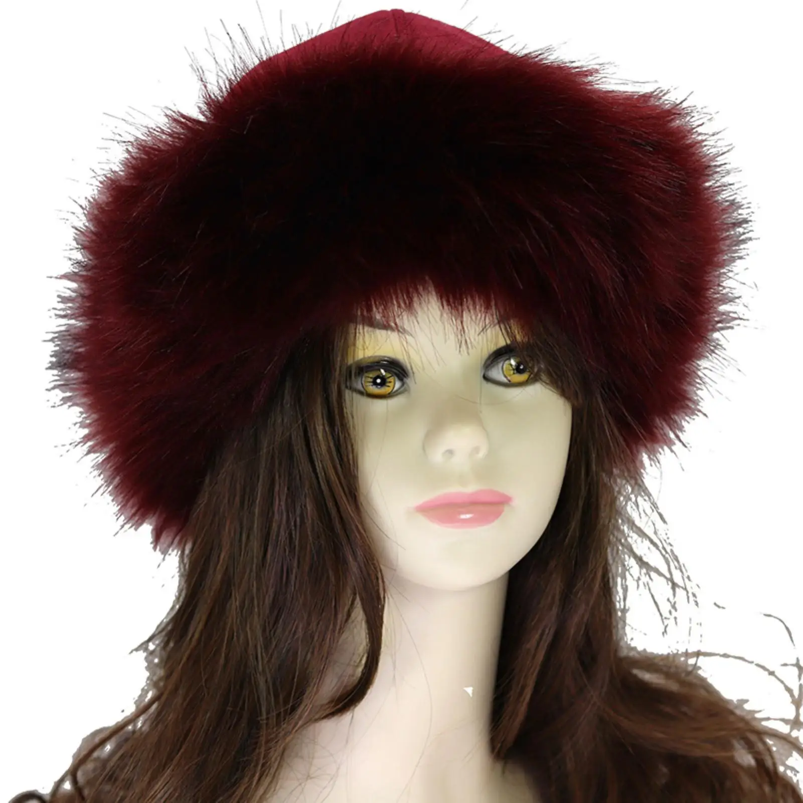 Thicken Warm Russian Winter Ski Hat Men Women Winter Faux Fur Suede Fluffy Beanie Fashion Ear Protector Snow Cap