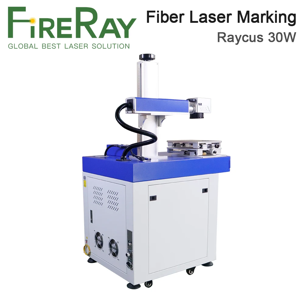 Fireray-máquina de marcação a laser, feita em fibra metálica, 30w, fonte de laser raycus max ipg, marcação de metal, aço inoxidável, 1 pedido